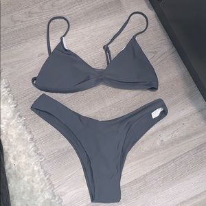 Shein bikini - grey size medium. NEVER WORN.